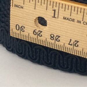 Black Trim Waverly 1/2" 12yds Scroll Braid Gimp Trim Sewing Upolstery Crafts